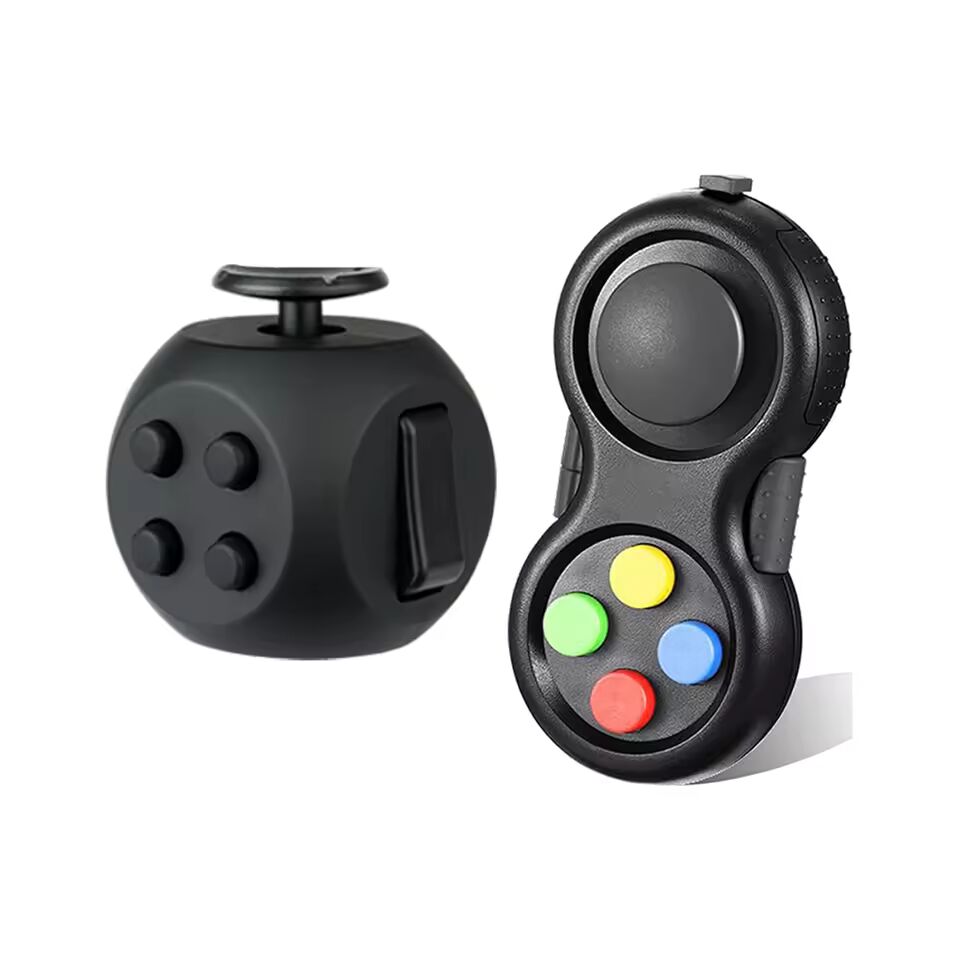 2pcs Fidget Toys Anti-Stress Fingertip Toys Decompression Relieve Dice for Autism Anxiety Relieve Relax Cube Toys
